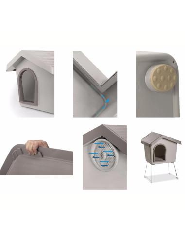 NICHE POUR CHAT ET PETIT CHIEN  PLASTIQUE